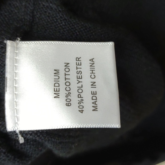 Boca Classics Men's Black Knit Long Sleeve Crewneck Pullover Lightweight Sweater - Picture 9 of 10